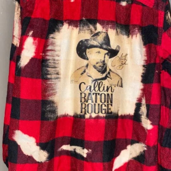 Garth Brooks (callin baton rouge)  Bleached Flannel - Picture 1 of 5